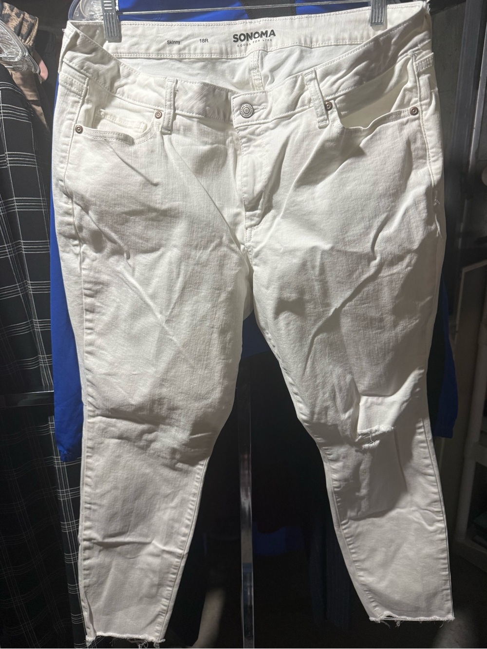 Sonoma White Slim Stretch Jeans